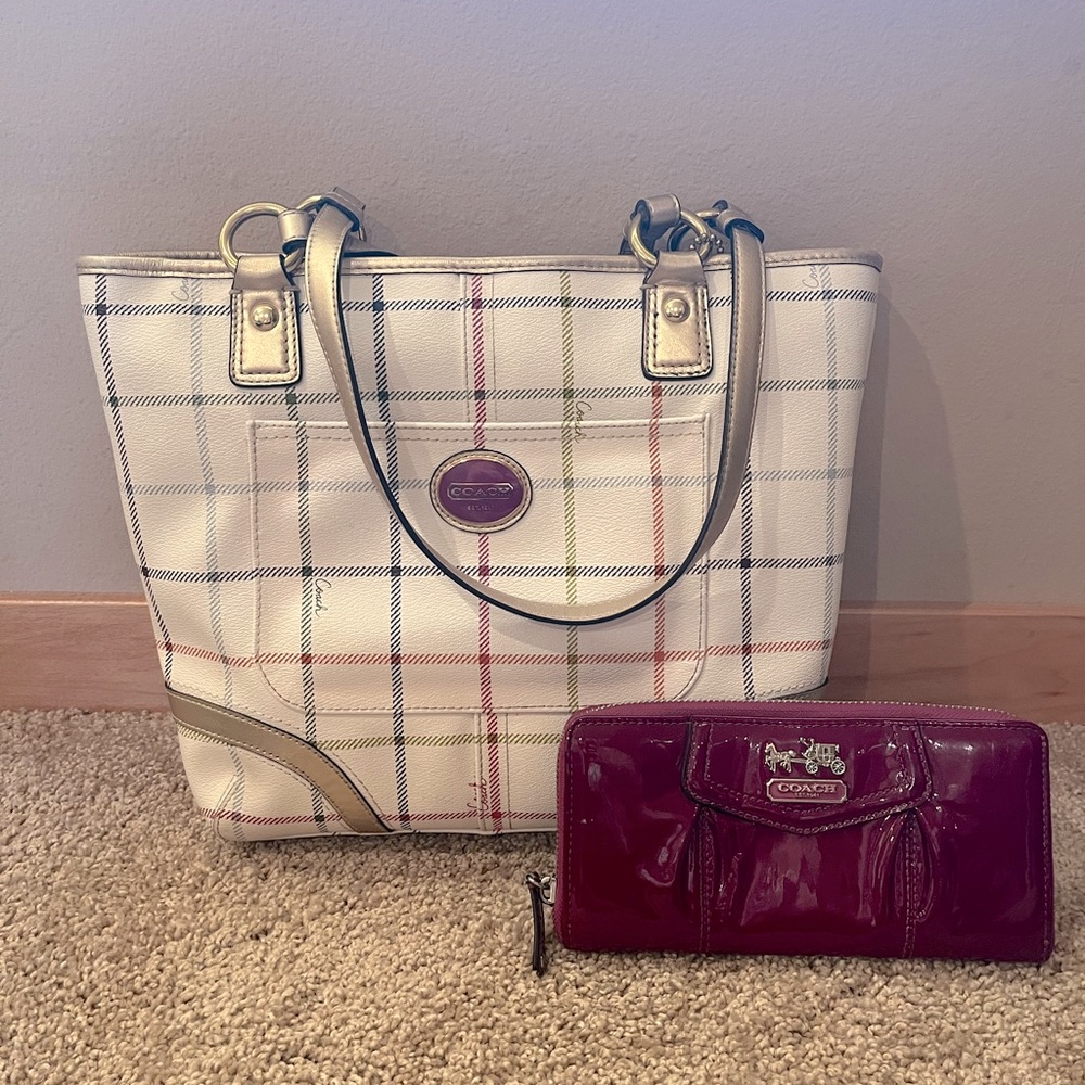 Coach handbag and wallet